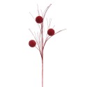 Rama purpurina plástico rojo 80 cm