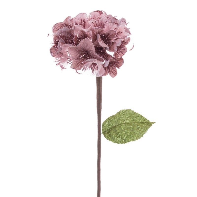 Flor hortensia tejido rosa 15 x 63 cm
