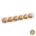 S 6 bolas oro 6 x 6 x 6 cm