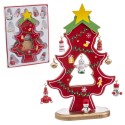 árbol con figuras mádera 19 x 14 x 2 cm