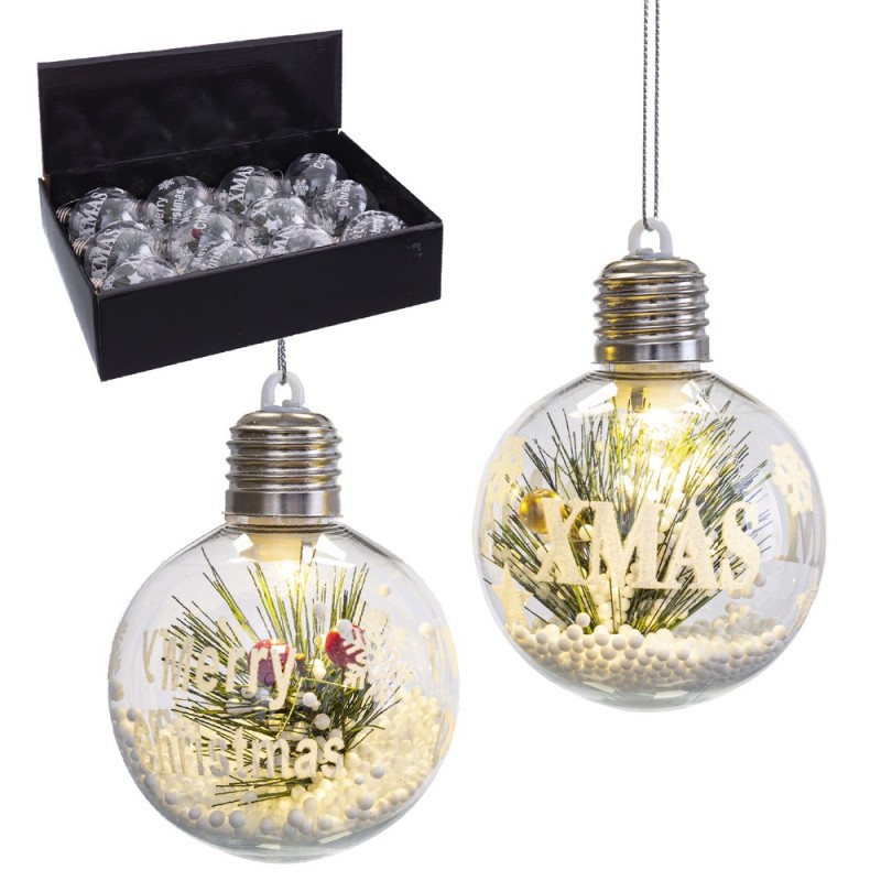 Bolas de navidad con luz led