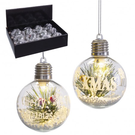 Bolas de navidad con luz led