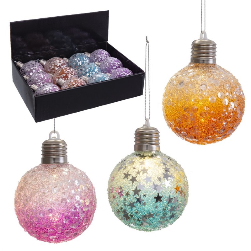 Bola Con Luz Led 4 C 8 X 8 X 8 Cm Bola Con Luz Led 4 C 8 X 8 X 8 Cm