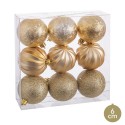 S 9 bolas formas oro 6 x 6 x 6 cm