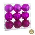 S 9 bolas formas fucsia 6 x 6 x 6 cm