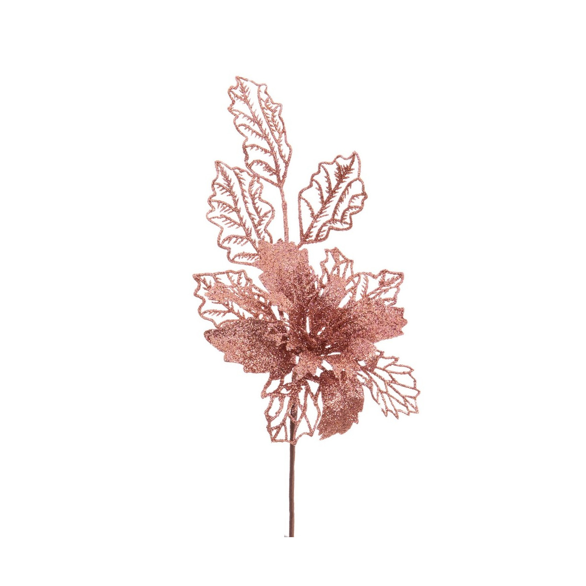 Pick poinsettia bronce 33 cm
