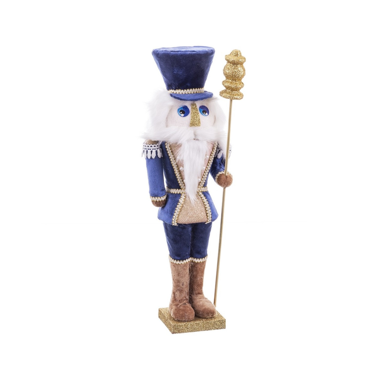 Soldado flocado foam azul 13 x 12 x 41 cm