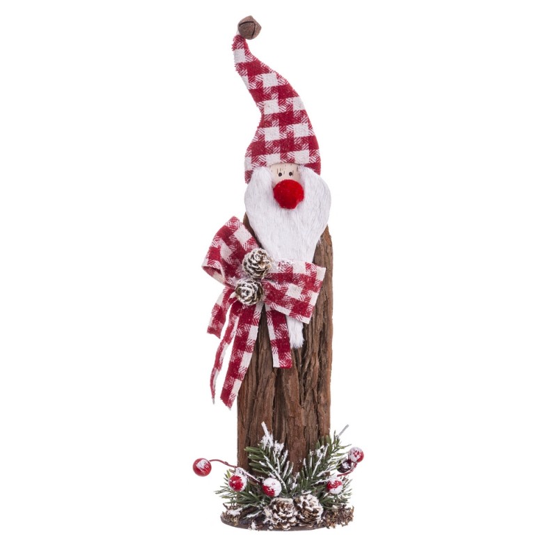 Papá Noel Corteza De Pie 45 X 20 X 6 Cm Papá Noel Corteza De Pie 45 X 20 X 6 Cm