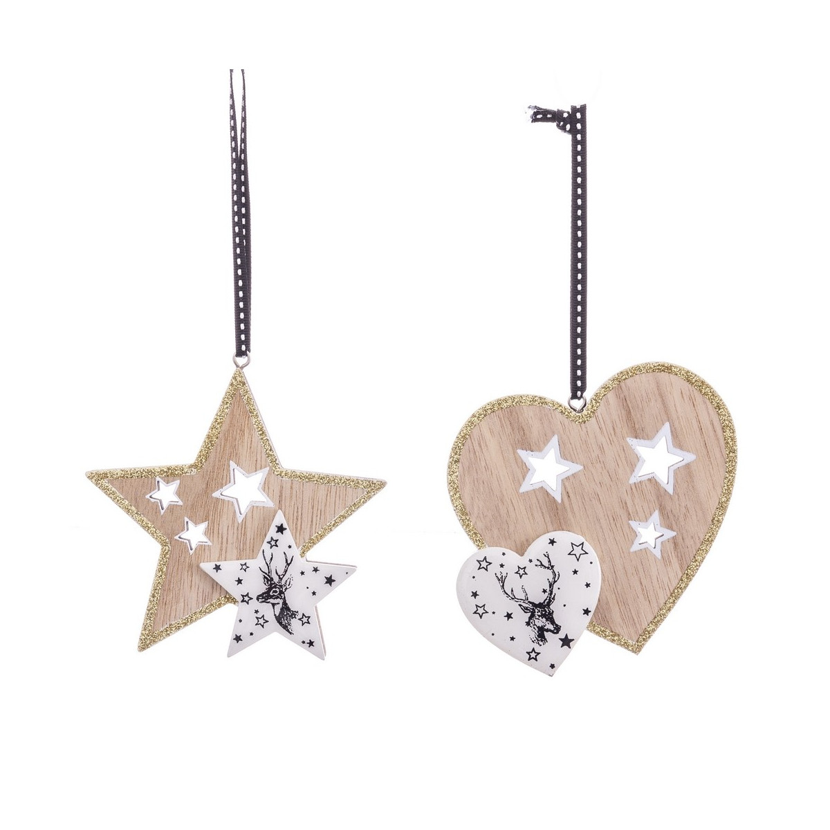 Colgante figuras con brillantes 2 m 20 x 11 x 1 cm