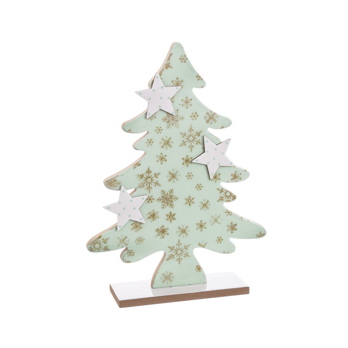 Peana árbol madera verde 21 x 5 50 x 28 cm