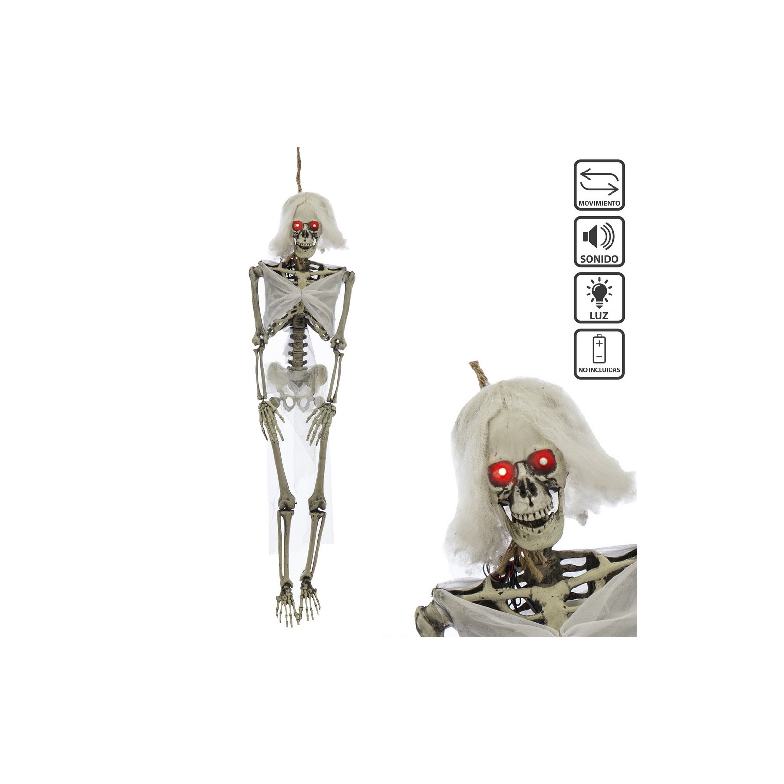 Esqueleto novia 25 x 13 x 100 cm