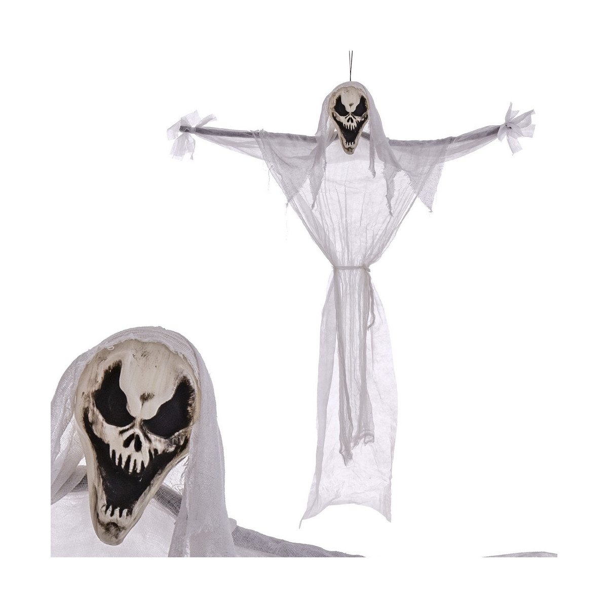 Fantasma con luz blanco 120 x 12 x 156 cm