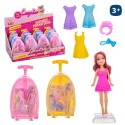 Muñeca cambia vestidos 4 c 9 cm mini