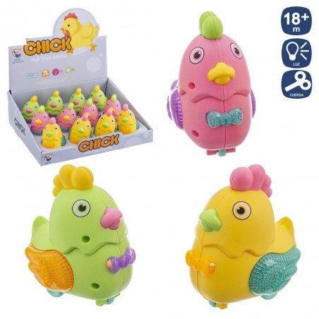 Gallina Con Luz 3 C 10 Cm