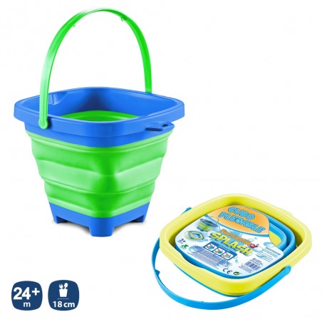 Cubo Playa Plegable 2 C 18 X 18 X 16 Cm