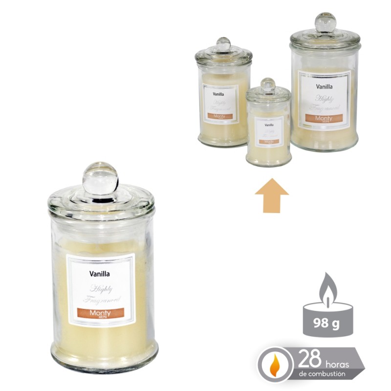 Vela Tarro Cristal Perfumada Crema 6 X 11 Cm Vela Tarro Cristal Perfumada Crema 6 X 11 Cm