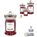 Vela Tarro Cristal Perfumada Rojo 7,50 X 14 Cm