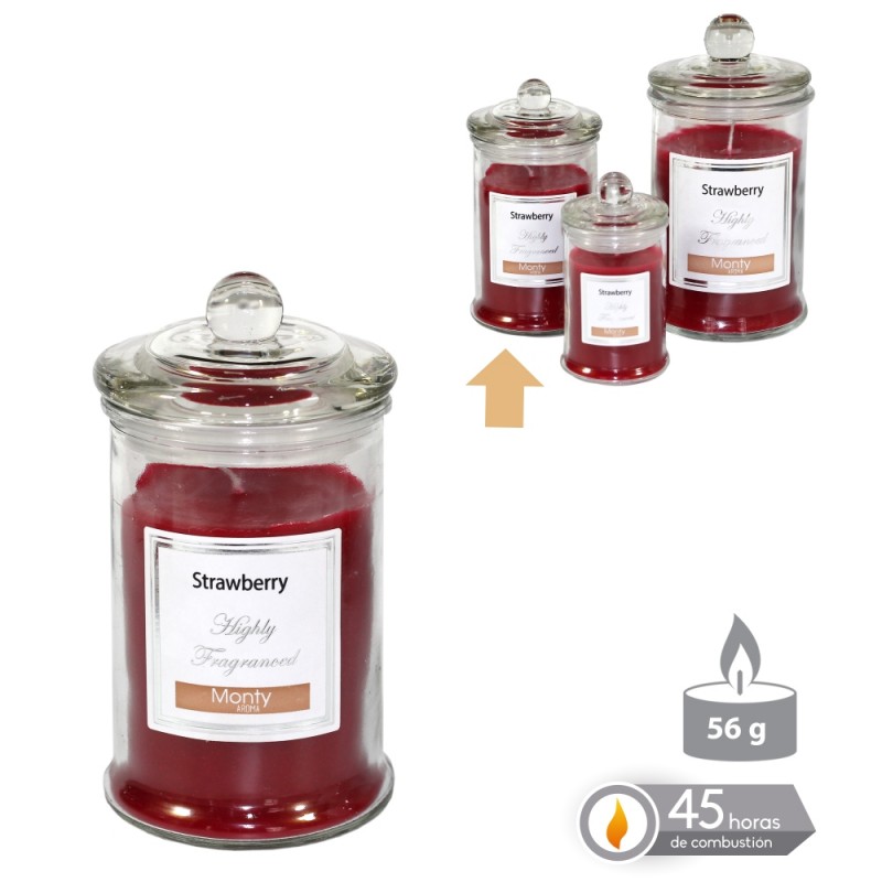 Vela Tarro Cristal Perfumada Rojo 7,50 X 14 Cm Vela Tarro Cristal Perfumada Rojo 7,50 X 14 Cm