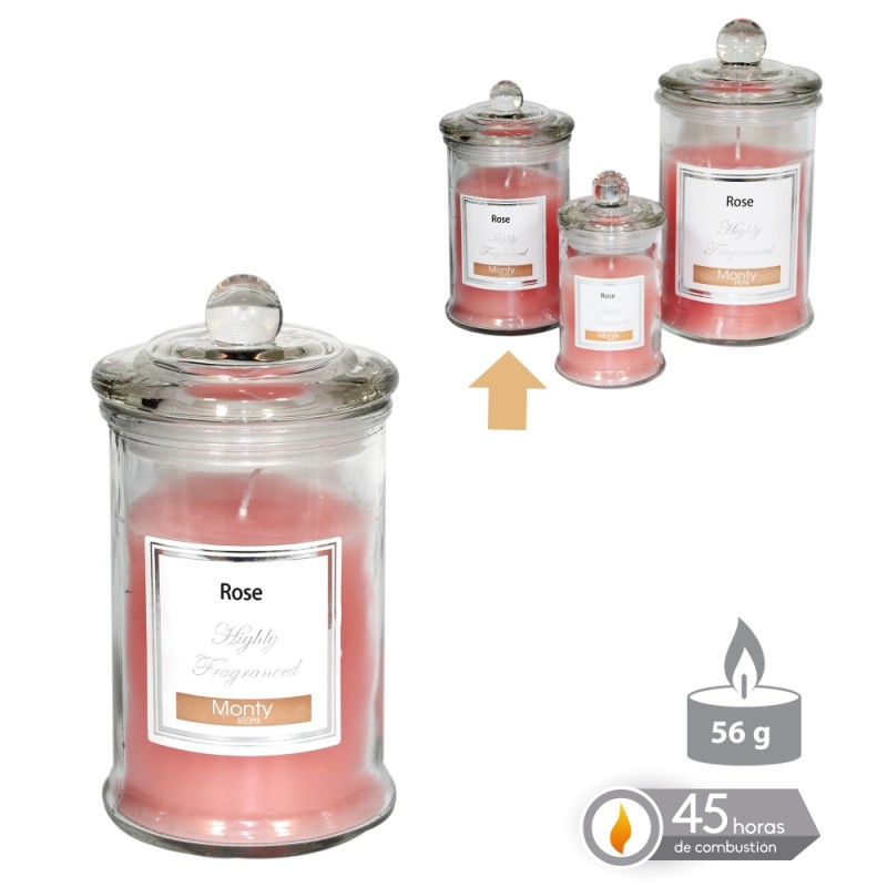 Vela Tarro Cristal Perfumada Rosa 7,50 X 14 Cm Vela Tarro Cristal Perfumada Rosa 7,50 X 14 Cm