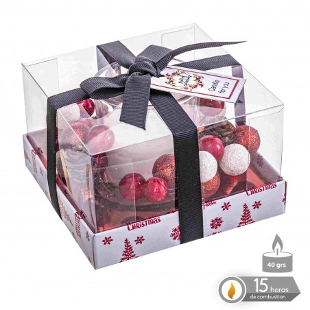 Vela Tarro Cristal Party 10,50 X 10,50 X 6,70 Cm