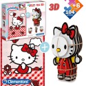 Puzzle 104 Pcs + Figura 3d Hello Kitty