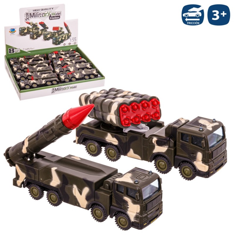 Camión militar fricción 2 m 18 40 x 4 70 x 6 cm