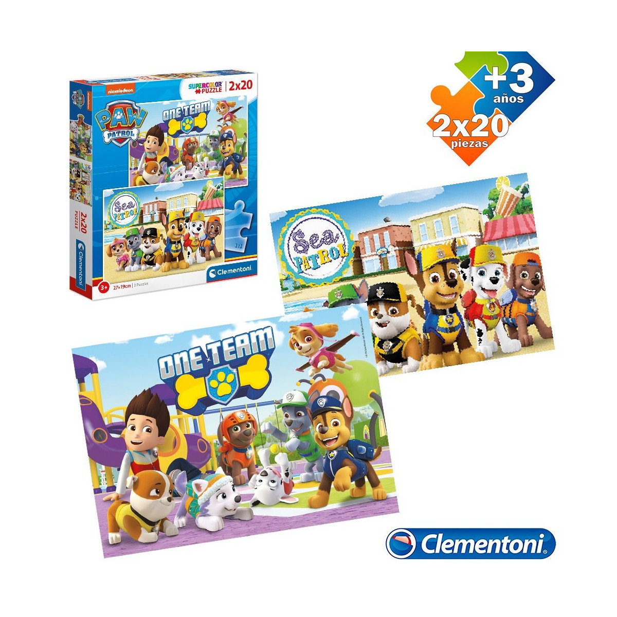 Puzzle patrulla canina 2 en 1