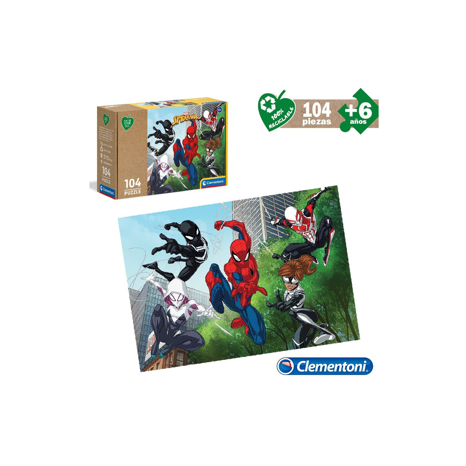 Puzzle 104 pcs eco spiderman