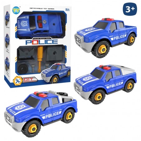 Coche Desmontable Policía 3 En 1 17 X 8 X 7,50 Cm