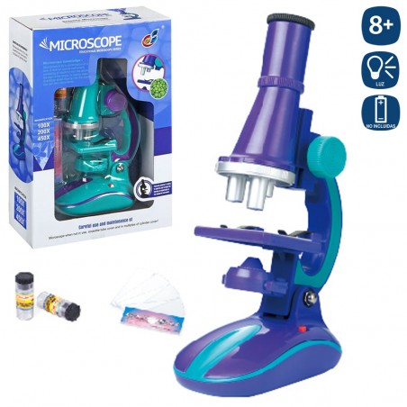 Microscopio C Accesorios 2 C Luz 3 Aume 12 X 7 X 21,20 Cm