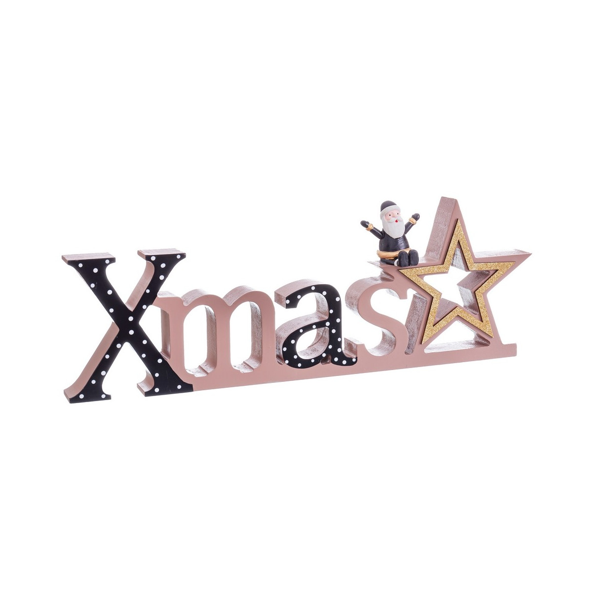 Peana christmas papá noel madera 40 x 4 50 x 13 50 cm