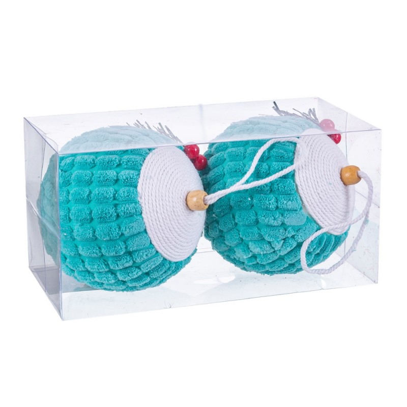 S 2 Bolas Acebo Foam Turquesa 10 X 10 X 10 Cm S 2 Bolas Acebo Foam Turquesa 10 X 10 X 10 Cm