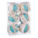 S 6 bolas cenefa foam turquesa 6 x 6 x 6 cm