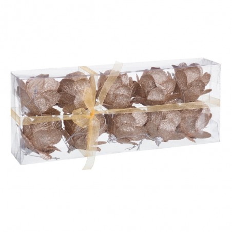 S 10 Bolas Piñas Foam Oro 6 X 6 X 6 Cm