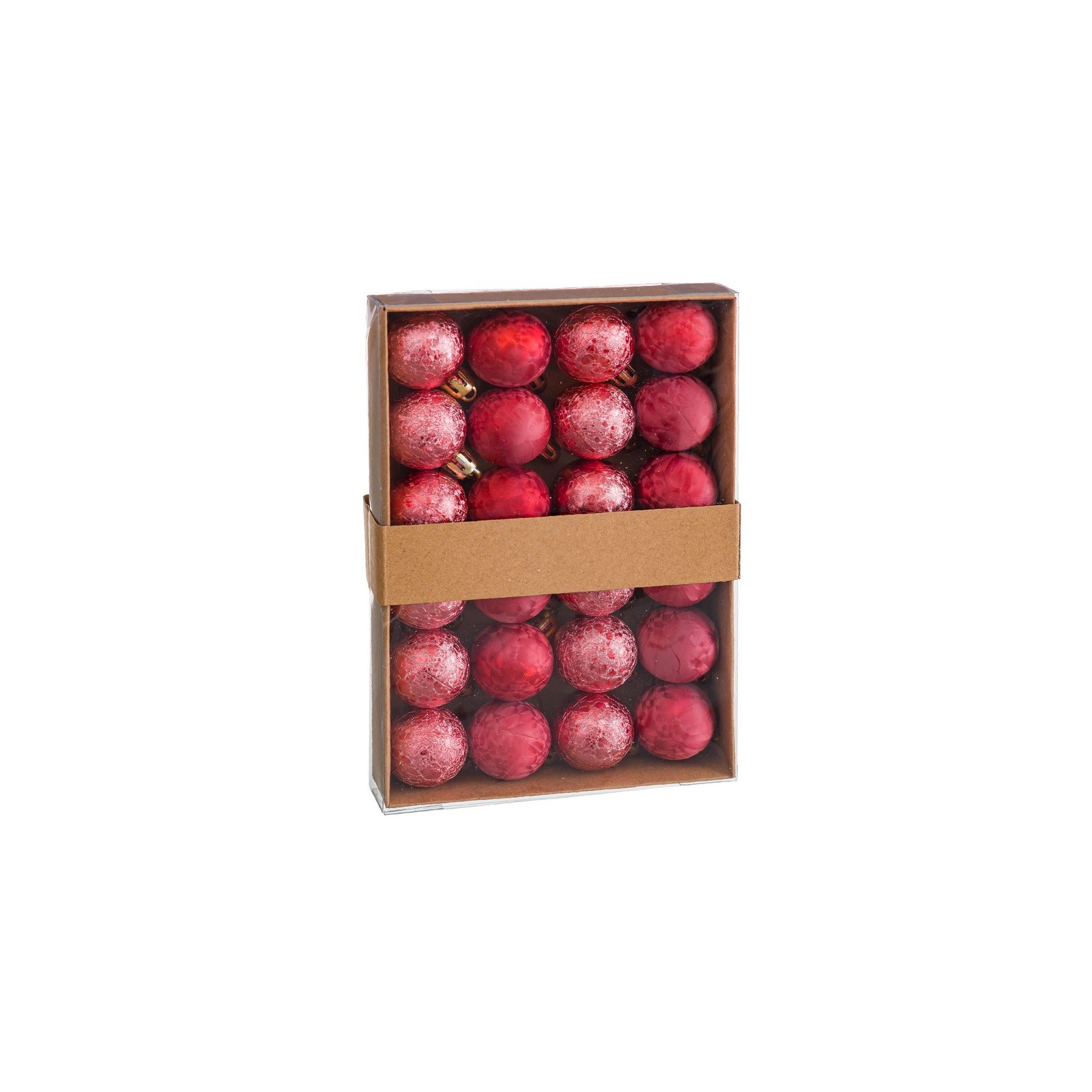 S 24 bolas aguas plástico rojo 3 x 3 x 3 cm