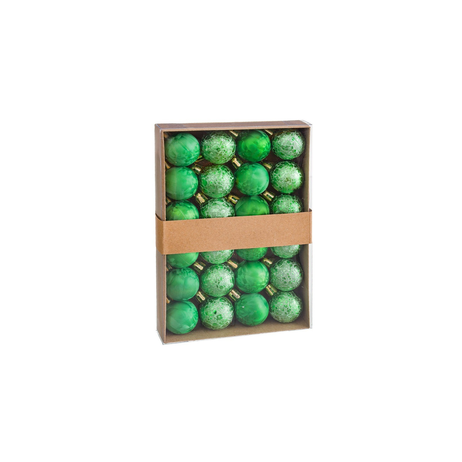 S 24 bolas aguas plástico verde 3 x 3 x 3 cm