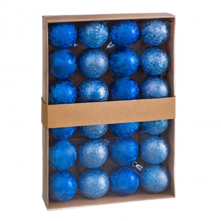 S 24 Bolas Aguas Plástico Azul 4 X 4 X 4 Cm