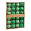 S 24 bolas aguas plástico verde 4 x 4 x 4 cm