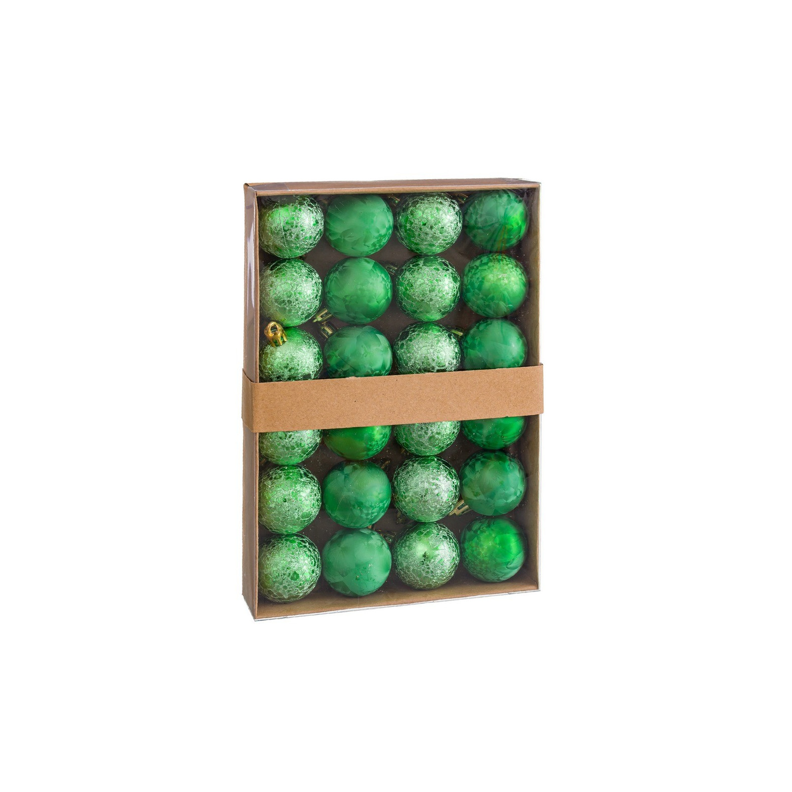S 24 bolas aguas plástico verde 4 x 4 x 4 cm