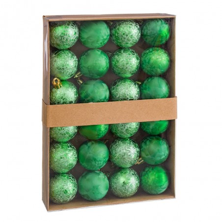 S 24 Bolas Aguas Plástico Verde 4 X 4 X 4 Cm