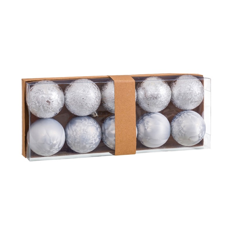 S 10 Bolas Aguas Plástico Plata 5 X 5 X 5 Cm S 10 Bolas Aguas Plástico Plata 5 X 5 X 5 Cm