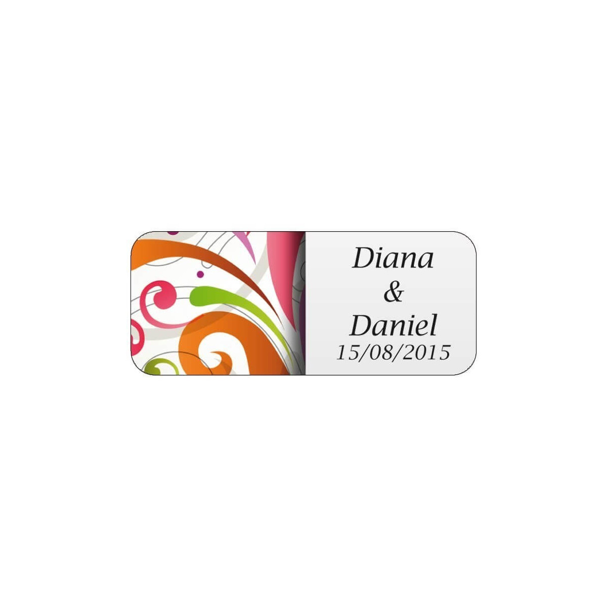 Pegatinas personalizadas coloridas