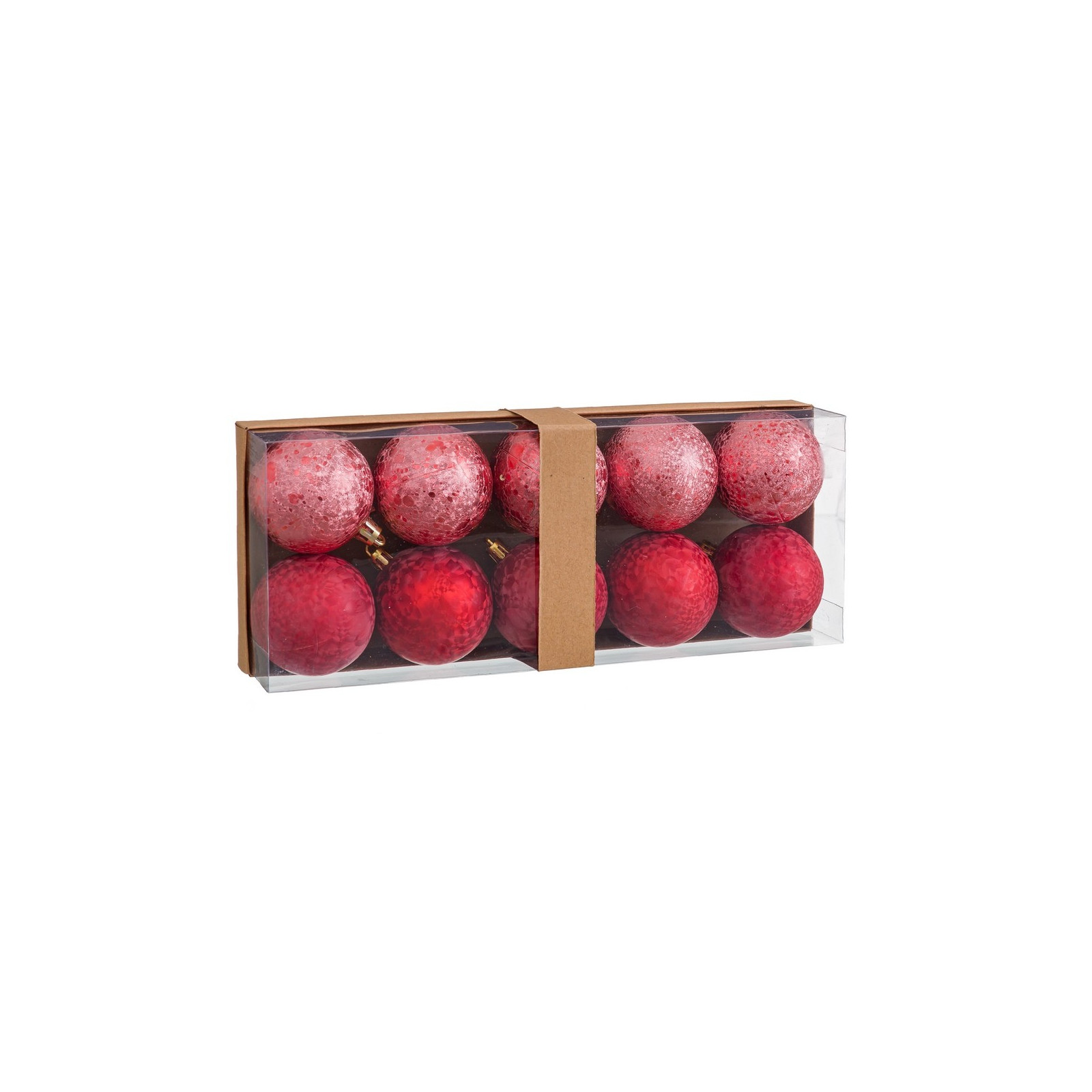 S 10 bolas aguas plástico rojo 6 x 6 x 6 cm