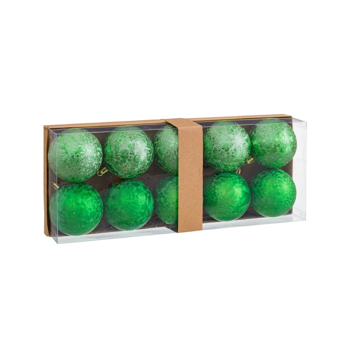 S 10 bolas aguas plástico verde 6 x 6 x 6 cm