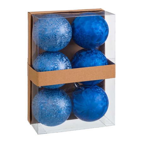 S 6 Bolas Aguas Plástico Azul 8 X 8 X 8 Cm
