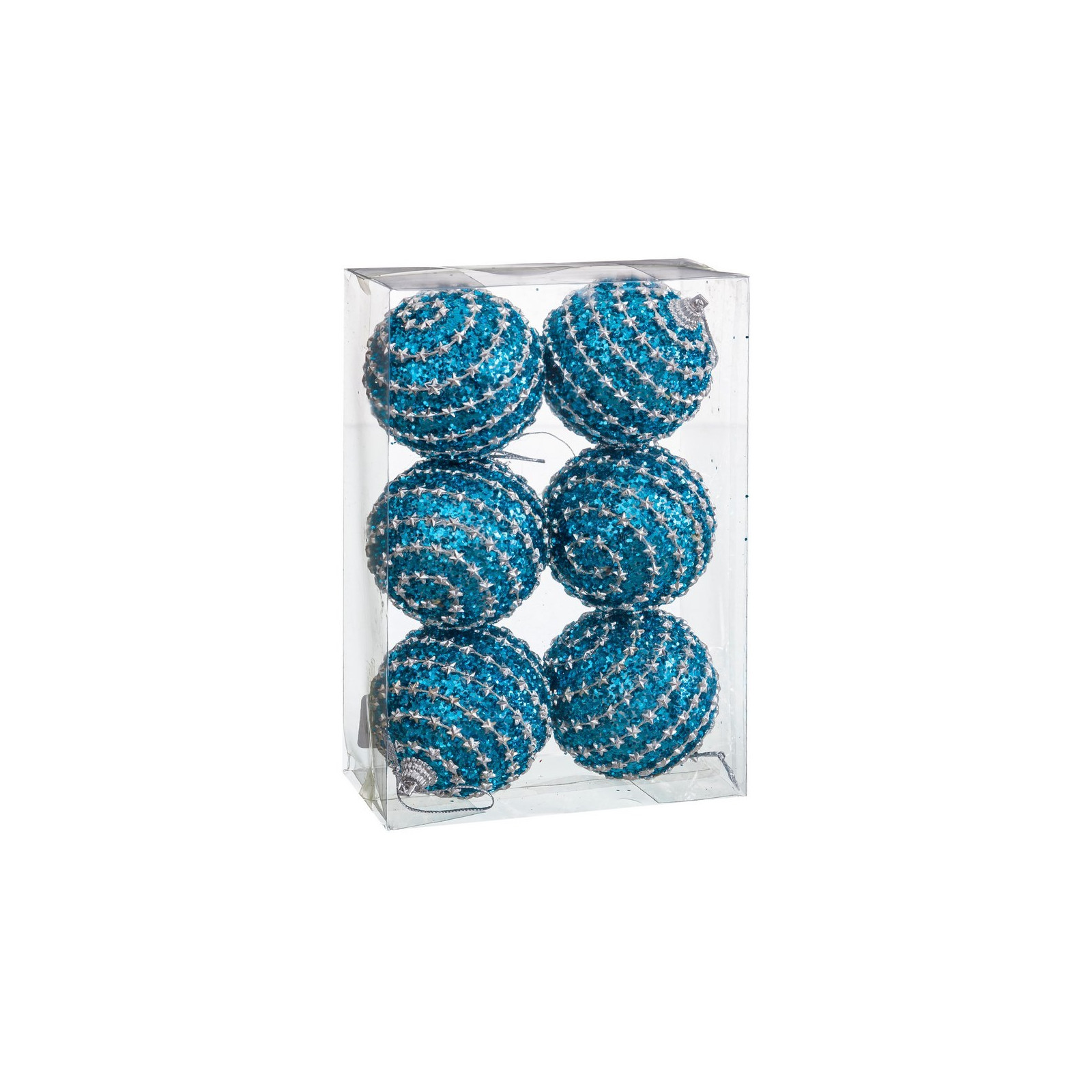 S 6 bolas polyfoam turquesa 6 x 6 x 6 cm