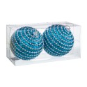 S 2 bolas polyfoam turquesa 10 x 10 x 10 cm