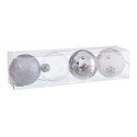 S 4 bolas decorada foam plata 10 x 10 x 10 cm