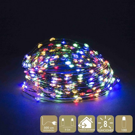 Cadena 100 Microled Multicolor