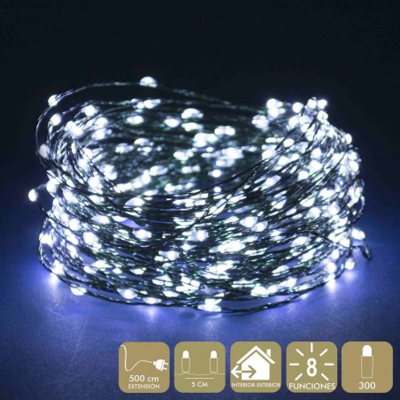 Cadena 300 Microled Blanco